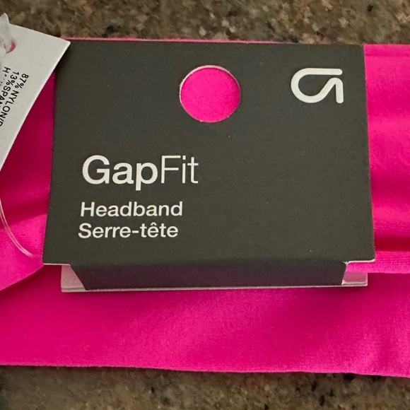 Gap fit headband hot pink sweat band head tie OS - Picture 4 of 4